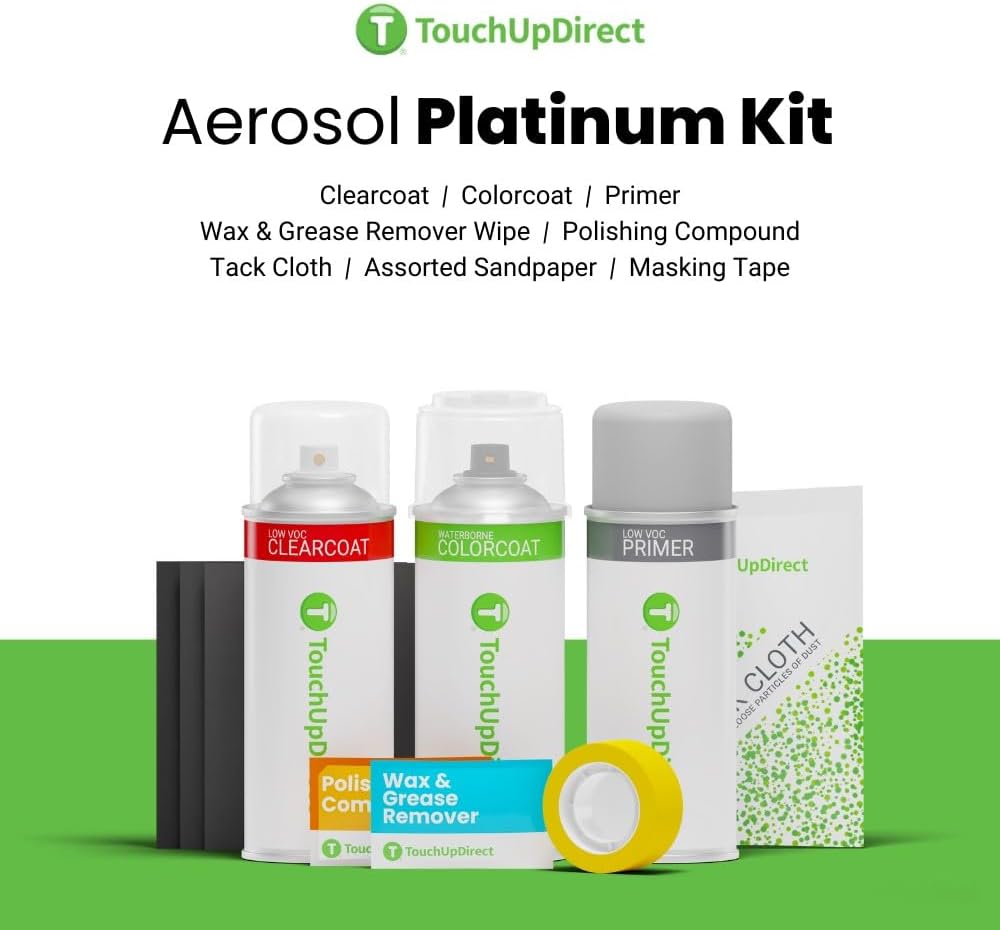 TouchUpDirect 4X7 Brownstone Compatible with Toyota Exact Match Touch Up Paint Aerosol - Platinum Kit