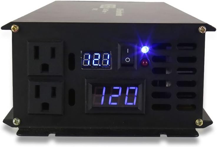 WZRELB Power Inverter 2500W Pure Sine Wave Inverter 12V 120V Dc AC Converter