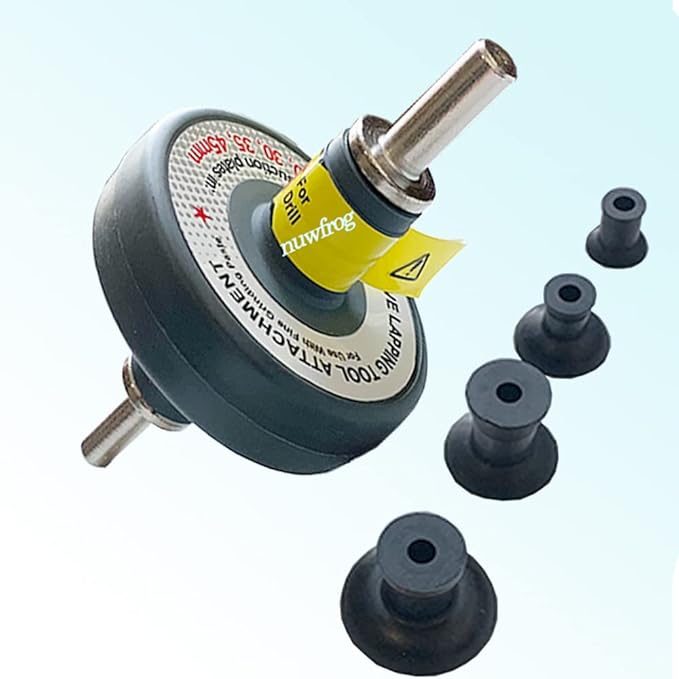 Valve Lapping Tool Attachment for use with Fine Grinding Paste Auto Repair Tool Parts kit for Engine Valve Lapper or Drill Valve Grinding Kit with 4 Suction Plates in（20,30,35,45mm）