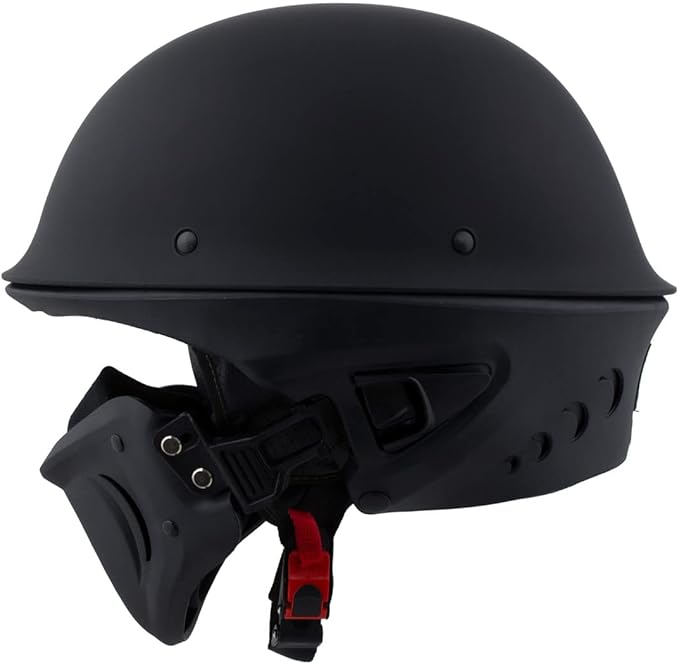 Milwaukee Helmets Open Face 3/4 Motorcycle Biker Rider Helmets MPH98XX - Small