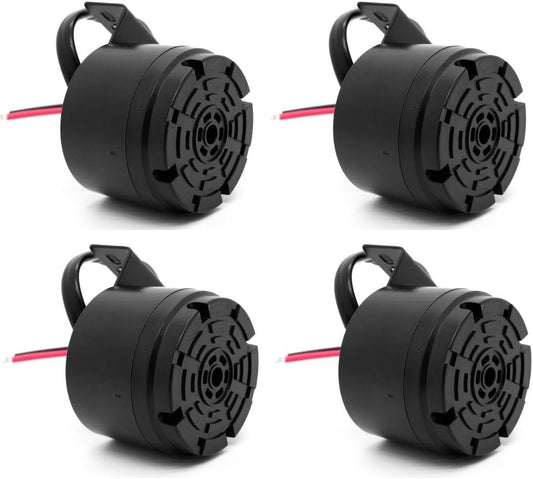 Universal 12-24V 100dB Waterproof Back-Up Alarm (Black-4 PCS)