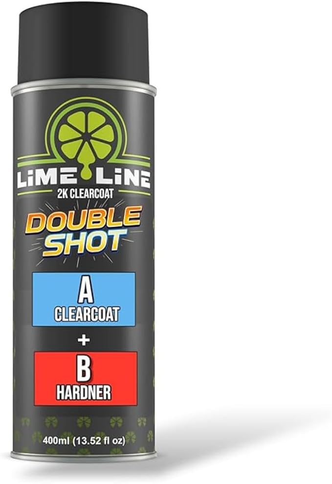 LiME LiNE High Gloss 2K Clearcoat Spray/Aerosol Can Automotive 2 Part Professional Finish (Pack of 1)