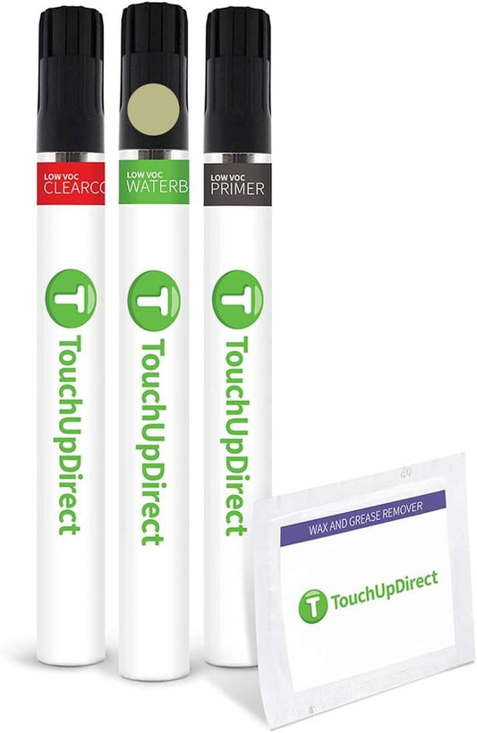 TouchUpDirect 4T8 Sandy Beach Metallic Compatible with Toyota Exact Match Touch Up Paint Brush - Preferred Kit