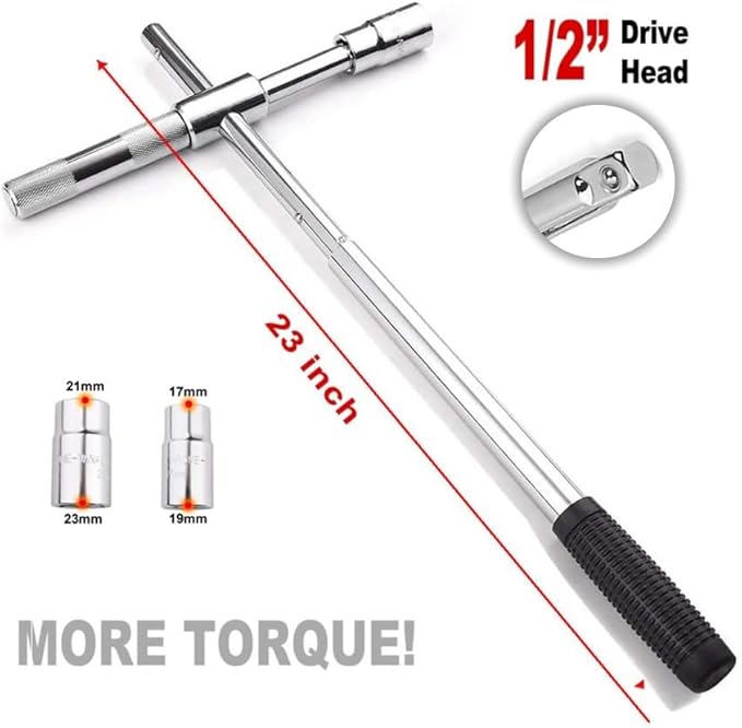 Modern Spare Tire Changing Kit for Dodge Challenger – Proprietary Scissor Jack Design with Dodge-Specific Jack Head & High-Leverage Cross-Wrench System for Easy Storage
