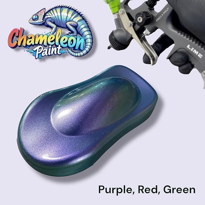 LiME LiNE Chameleon Color Changing Urethane Basecoat: Ready to Spray: (Purple, Red, Green) 1 Quart