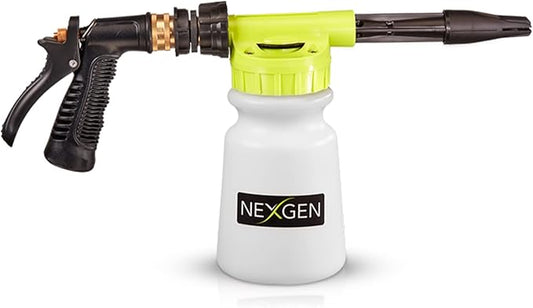 Nexgen Low Pressure Foam Gun | Adjustable Pressure Washer Gun, Compatible with Any Car Wash Soap | Heavy-Duty & Reusable Foam Cannon Gun, Fits Standard Garden Hose