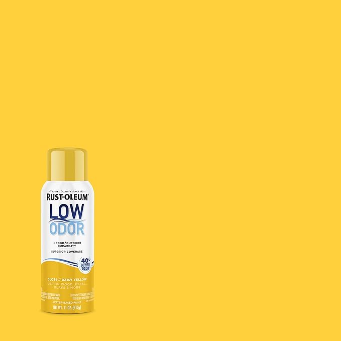 Rust-Oleum Low Odor Premium Spray Paint, 11 oz, Gloss Daisy Yellow