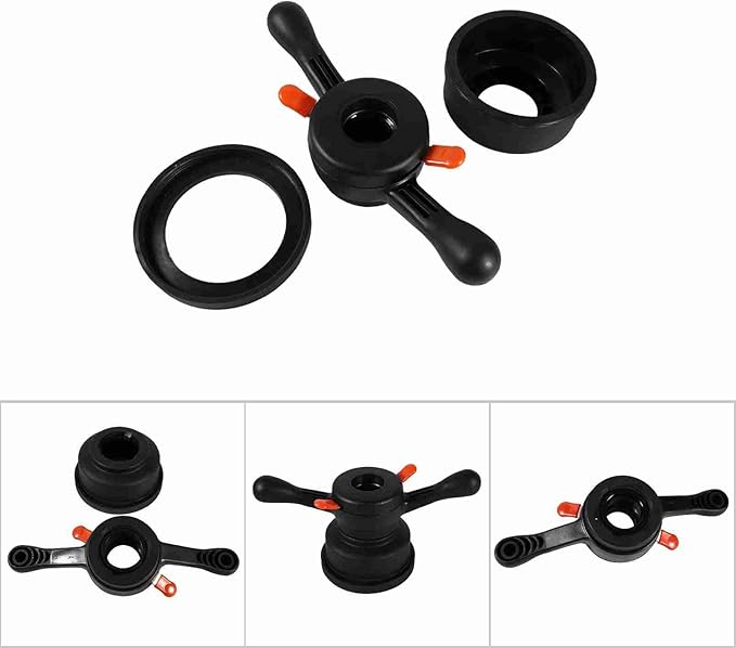 Auto Tire Balancer, Tire Release Black Plastic 3 Diameters Tire Change Nut Tire Change Wheel Balancer Wheel Balancer Part Accessories Replacement Tool (Inner Diameter 36mm, Pitch 3mm)