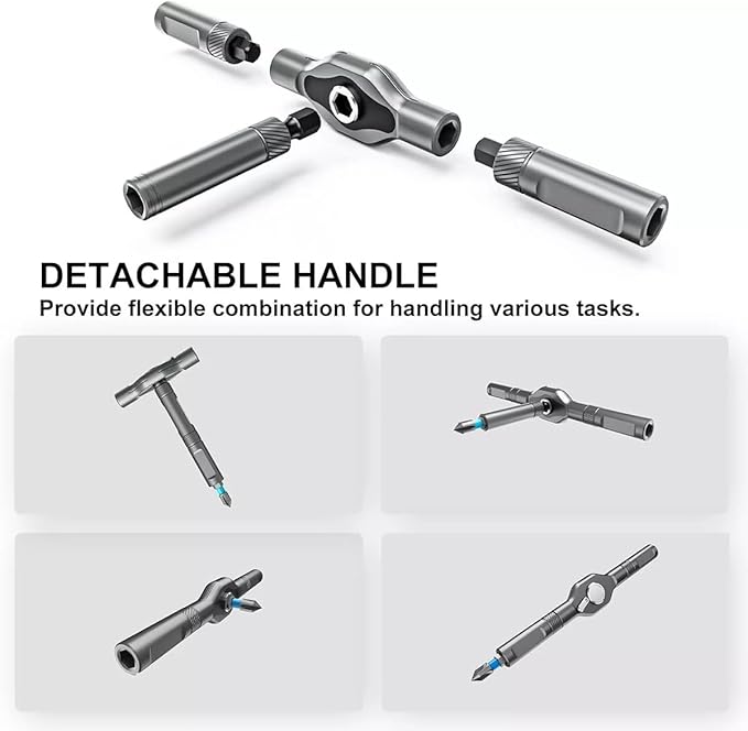 2025 Upgrade 42 in 1 Magnetic Screwdriver Set – Innovative Ratchet Design, Switchable Handle & S2 Steel Bits for Home Repairs, DIY Projects, and Electronic Fixes
