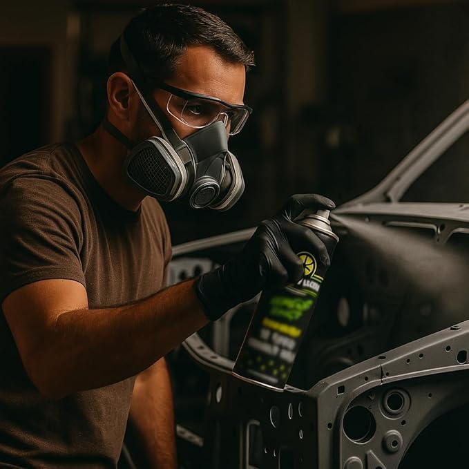 LiME LiNE 1K Epoxy Primer Aerosol Spray Paint - Automotive Bare Metal Adhesion & Rust Protection - Professional Grade - Gray 400ml (Pack of 6)