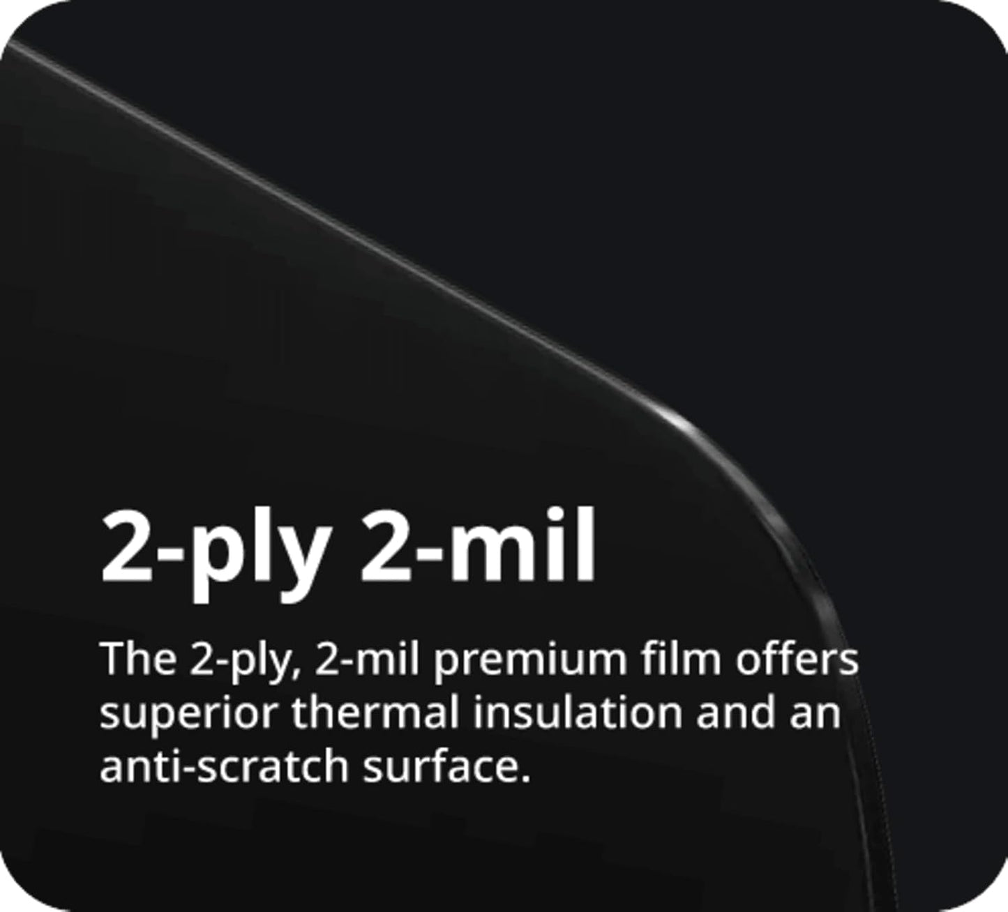 Nano Ceramic Window Tint Film for Cars and Building, Charcoal, 2 Ply Scratch Resistant, Heat Control, and UV 99%, IR 93% Rejection, 35% VLT, 40inx100ft