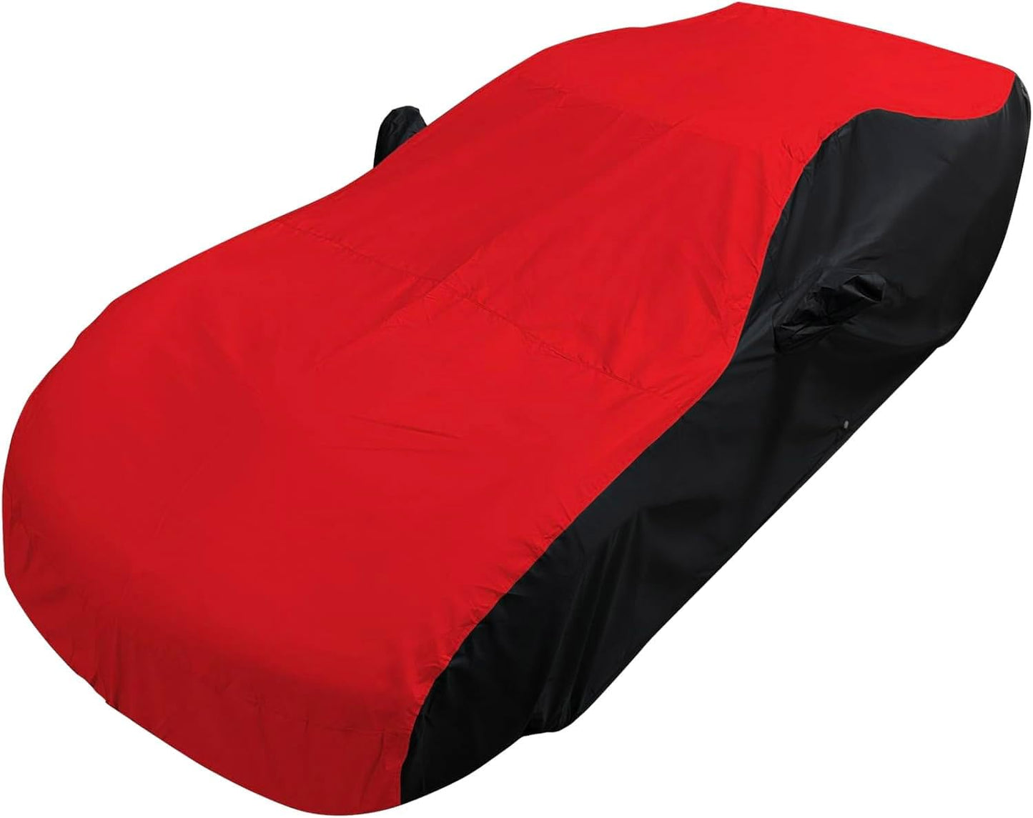 C5 Corvette Car Cover - Custom Fit Outdoor/Indoor Protection Ultraguard Plus 300 Denier Water Resistant - High End Fit for 1997-2004 C5, Z06, Convertible, Hardtop Corvettes (Red/Black)