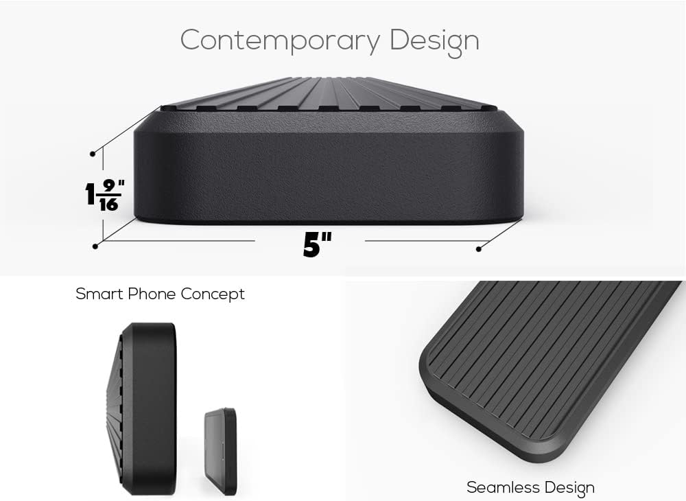 APS Wheel to Wheel Running Boards 5in Compatible with Ford F150 2015-2025 Regular Cab 6.5ft Bed & F-250 F-350 Super Duty 2017-2025 (Nerf Bars Side Steps Side Bars)