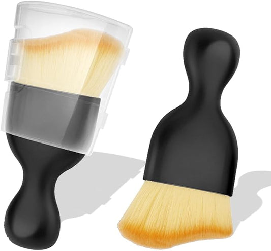 Cheeris, 2 Pack Car Interior Detailing Brush & Car Screen Brush Kit, Ultra-Soft Bristle Duster for Dashboard, Air Vents, Leather & Screens - Auto Cleaning & Dusting Tool, Infotainment Screen Brush