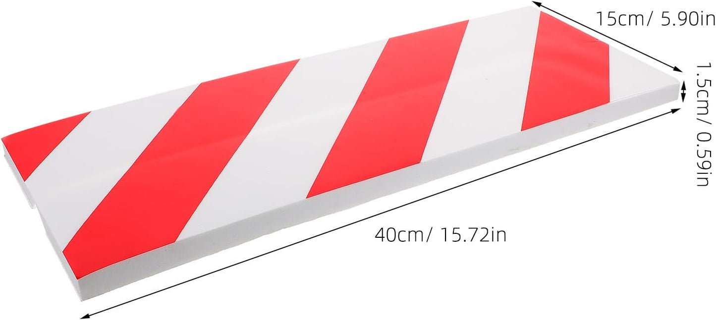 VOSAREA 4pcs Reflective Foam Wall Protector for Garage Poles Corner Guard Padding for Parking Garages Wall Guards to Protect Walls