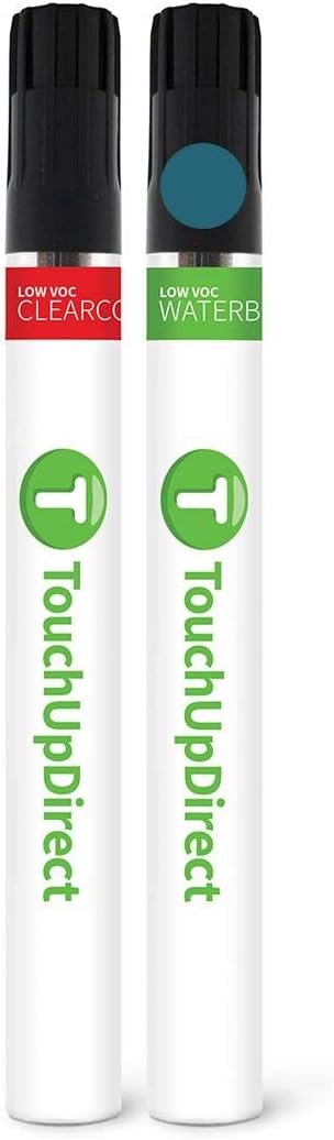 TouchUpDirect 8T7 Blue Streak Metallic Compatible with Toyota Exact Match Touch Up Paint Brush - Essential Kit