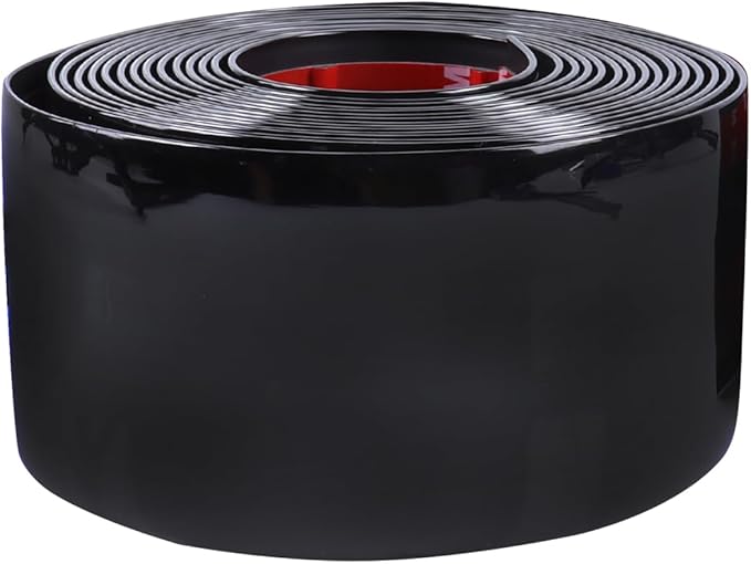2"(50mm) Automotive Trim Molding 10Ft Heavy-Duty Car Side Body Molding Self Adhesive UV Protected Scratch-Proof for Truck RV Front and Rear Bumper/Door Sill Protector,Glossy Black