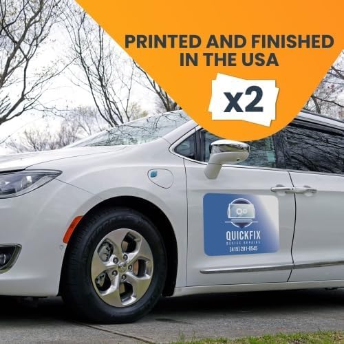 Magnet Me Up Customizable and Personalized Automotive Magnet Decals (18”x24” Rectangle)