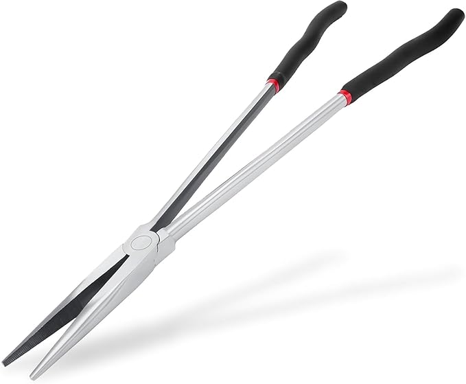 16 Inch Long Reach Pliers,Extra Long Needle Nose Pliers,Tool Steel Long Reach Pliers with Nonslip Handle for Working in Tight Spaces