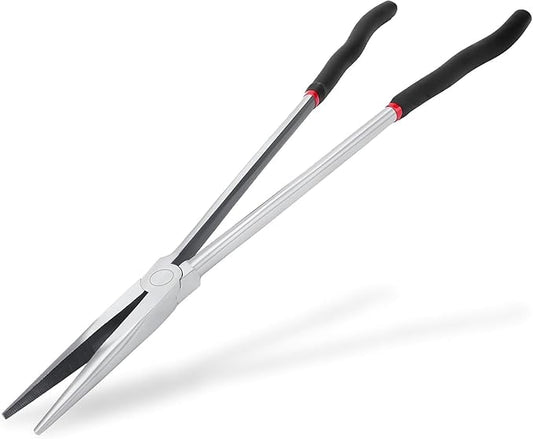 16 Inch Long Reach Pliers,Extra Long Needle Nose Pliers,Tool Steel Long Reach Pliers with Nonslip Handle for Working in Tight Spaces