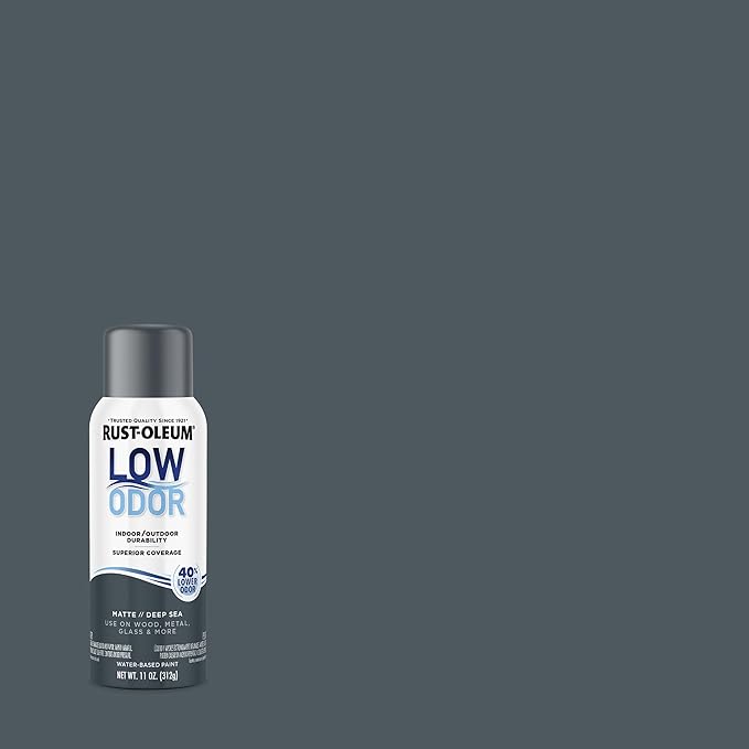 Rust-Oleum Low Odor Premium Spray Paint, 11 oz, Matte Deep Sea