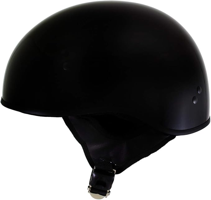 Hot Leathers Advanced Motorcycle DOT Skull Cap Classic Half Helmets Biker HLT