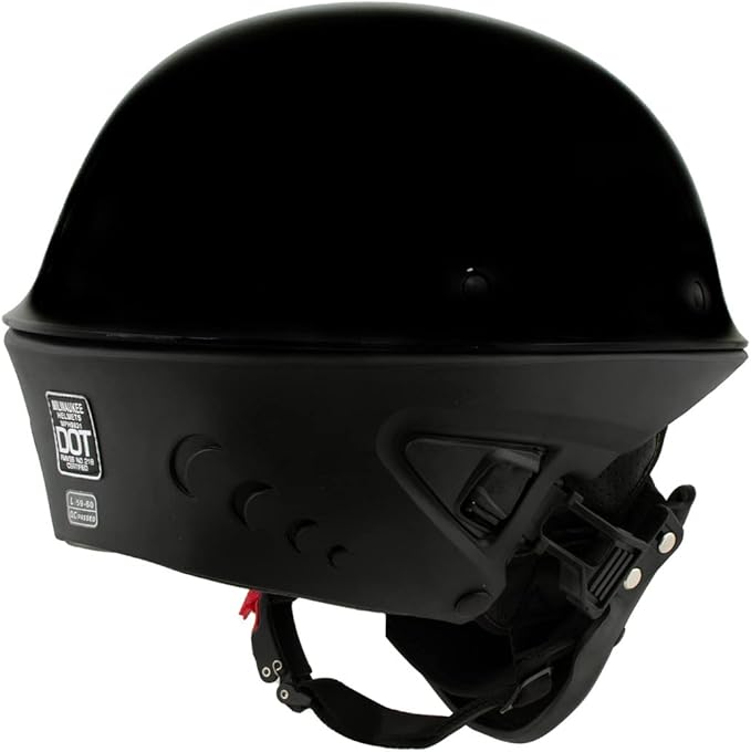 Milwaukee Helmets Open Face 3/4 Motorcycle Biker Rider Helmets MPH98XX - Small