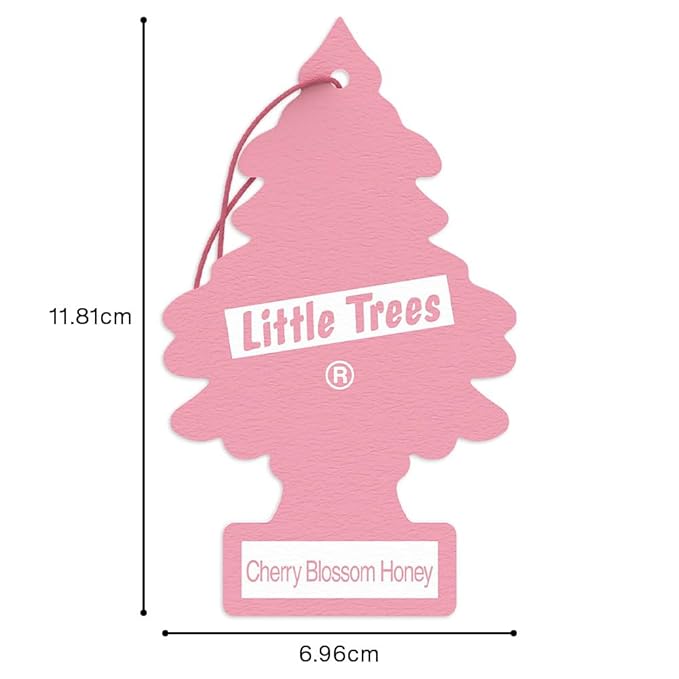 LITTLE TREES Car Air Freshener | Hanging Tree Provides Long Lasting Scent for Auto and Home | Cherry Blossom, 24 Air Fresheners