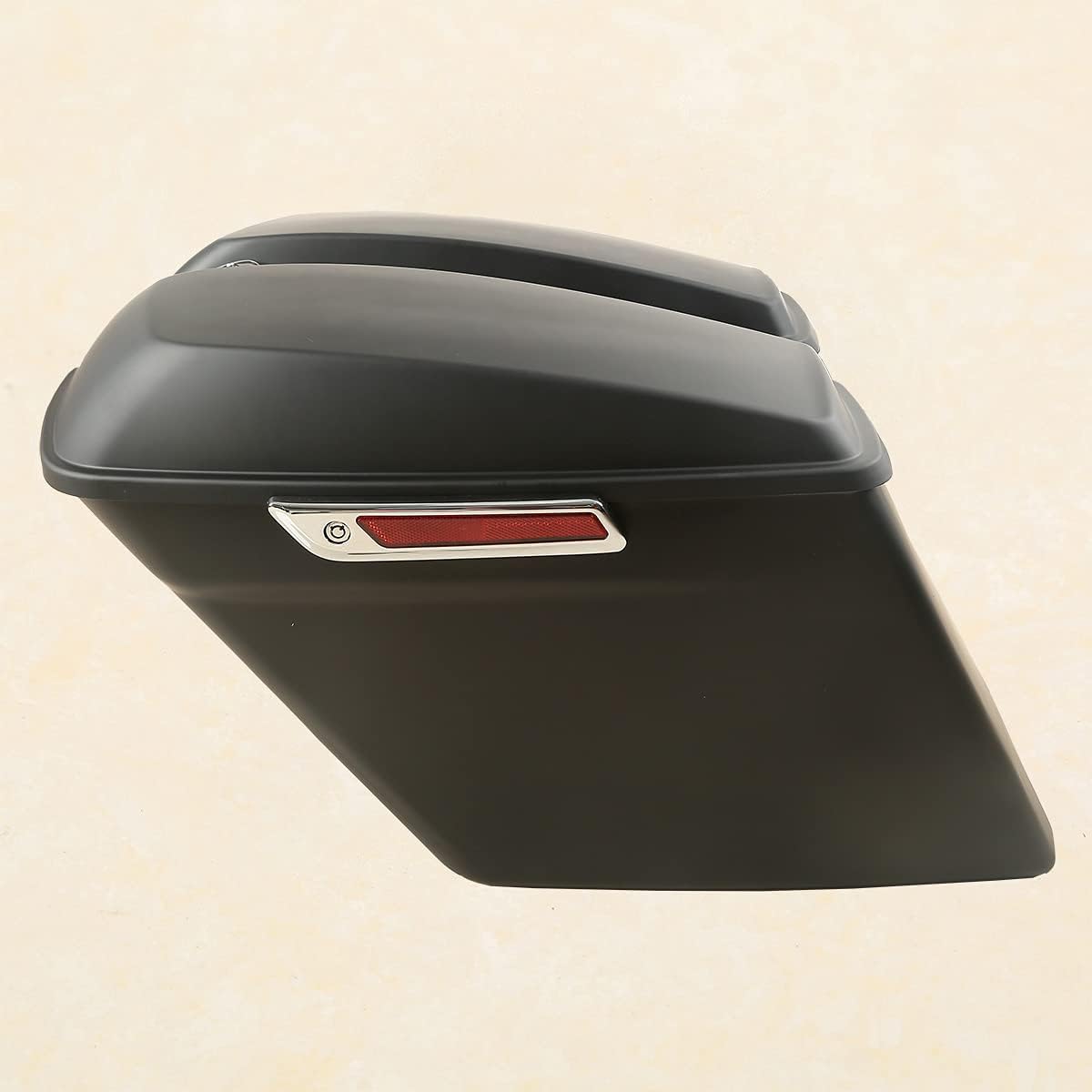 XFMT Matte Black 5" Stretched Extended Saddlebags Hard Saddle Bags W/Chrome Conversion Bracket For Harley Softail Heritage Deluxe 1984-2017