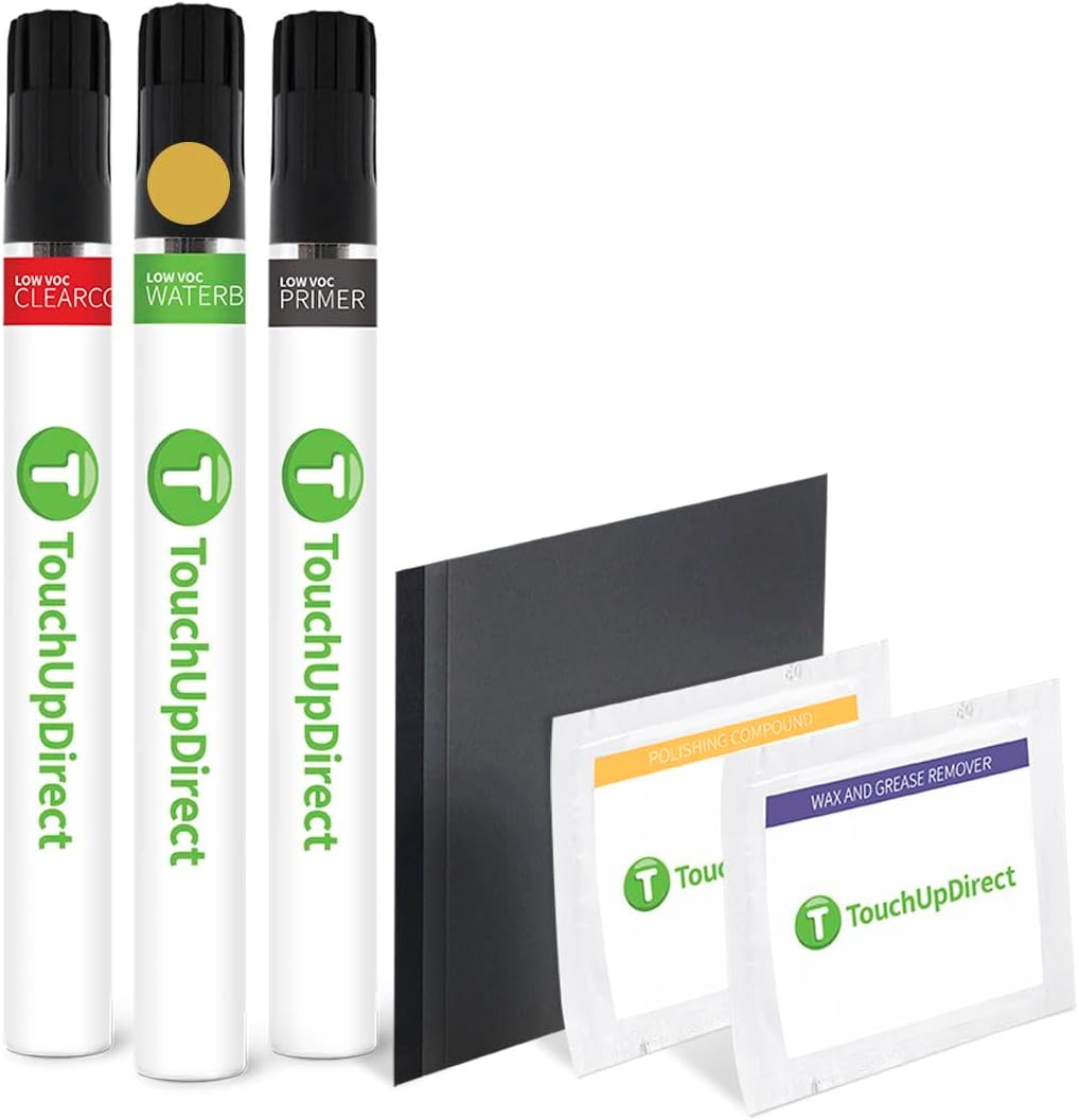 TouchUpDirect 5C8 Trail Dust/Sand Compatible with Toyota Exact Match Touch Up Paint Brush - Platinum Kit