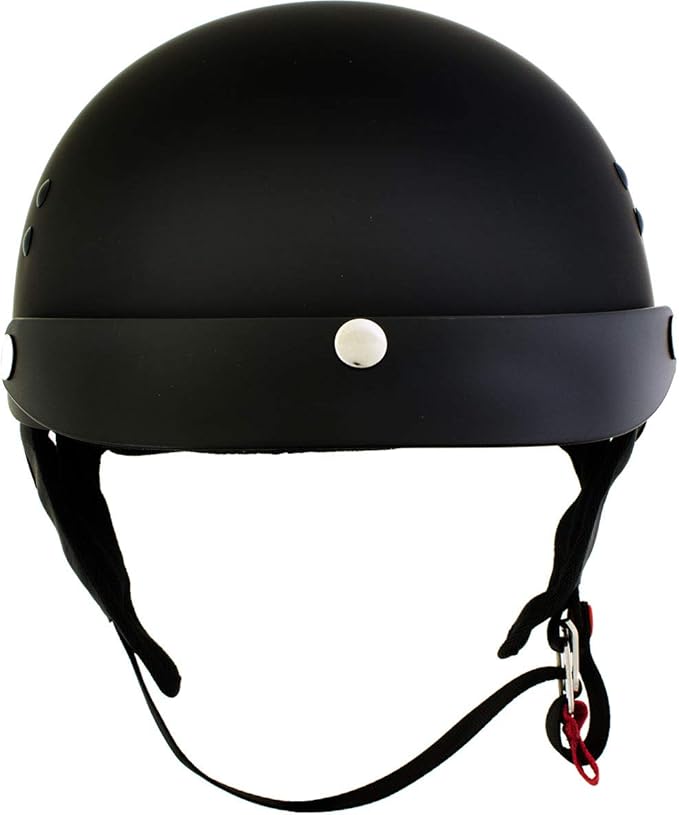 Hot Leathers Advanced Motorcycle DOT Skull Cap Classic Half Helmets Biker HLT