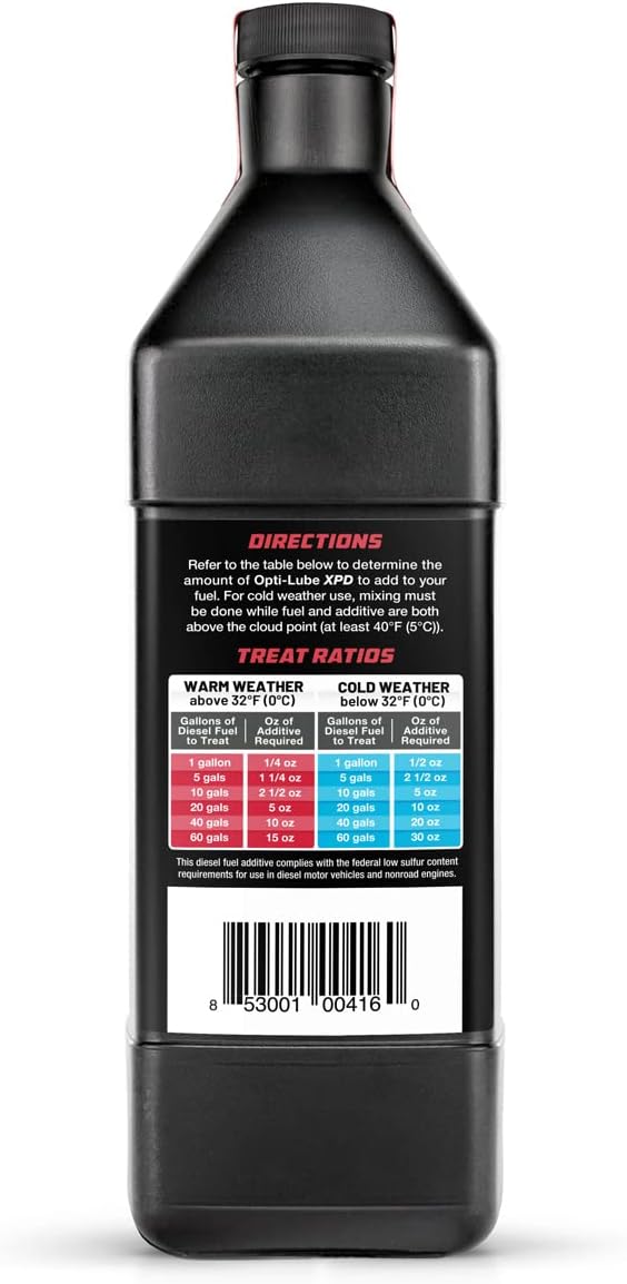Opti-Lube XPD All-Season Diesel Fuel Additive - Quarts (2 Quarts (Treats 256 Gallons))