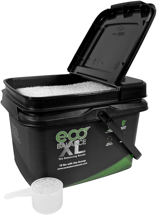 ECO Balance 18-EBBXL ECO XL Extreme Condition Tire/Wheel Balancing Beads - Off-Road Vehicles, Light Duty Truck Tires, (1) 18lb Bucket of Balance Bead and 2oz Scoop