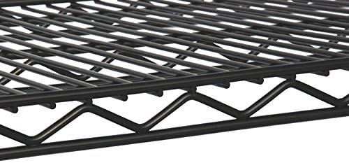 Omega 24" Deep x 72" Wide x 54" High 3 Tier Black Starter Shelving Unit