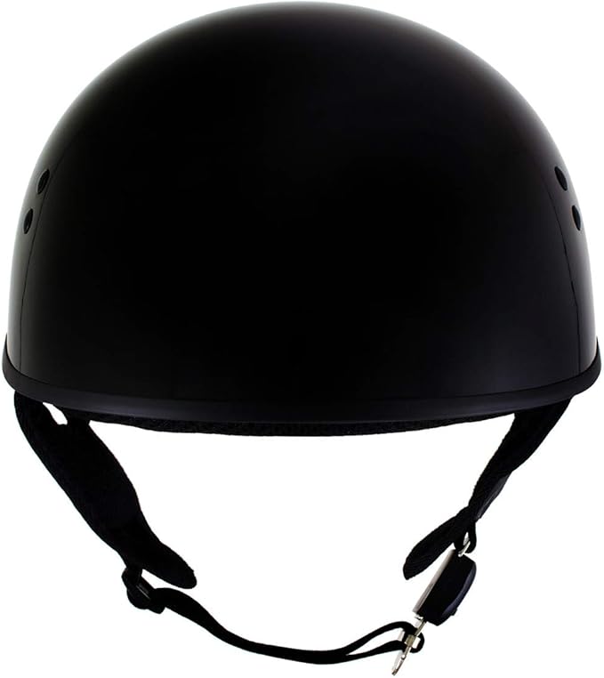 Hot Leathers Advanced Motorcycle DOT Skull Cap Classic Half Helmets Biker HLT