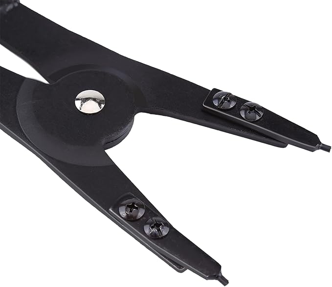 Heavy Duty Snap Ring Pliers, 16" Large Snap Ring Pliers Heavy Duty, 2 Piece Snap Ring Plier Set External and Internal Pliers With 12 Tips, 0° 15° 45° 90° Tips