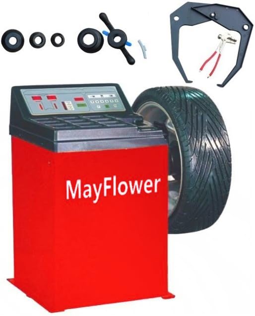 MAYFLOWER - New Heavy Duty Wheel Balancer Tire Balancers Tire Machine 800 Red Edition / 1 Year Full Warranty