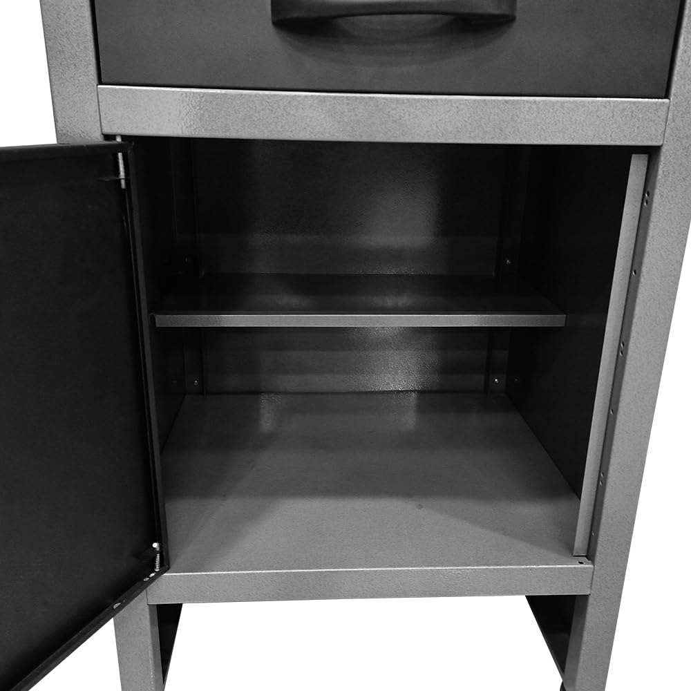 JZD Metal Storage Cabinet Organizer Set System, for Maintenance Rooms, Auto Repair Shops