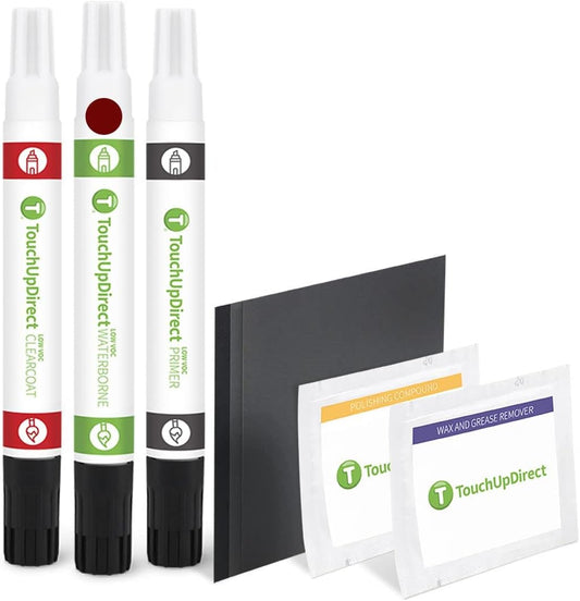 TouchUpDirect 3Q3 Dark Red/Salsa Red Pearl for Toyota Exact Match Touch Up Paint Combo - Platinum Package