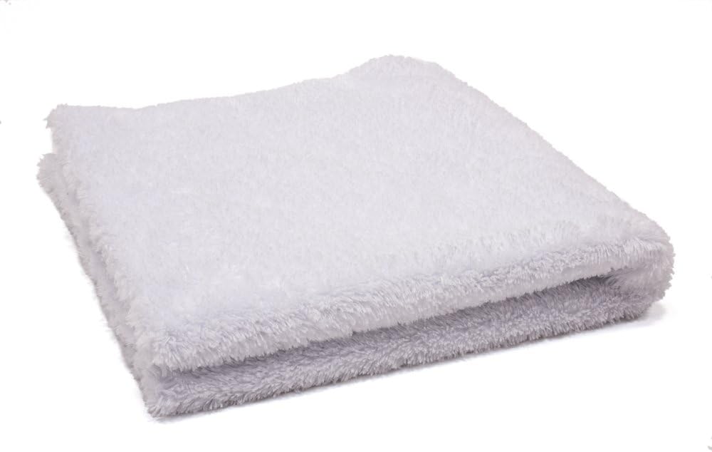 Autofiber Korean Plush Premium Edgeless Microfiber Detailing Towels - Pack of 4, White (16 inch x 16 inch)