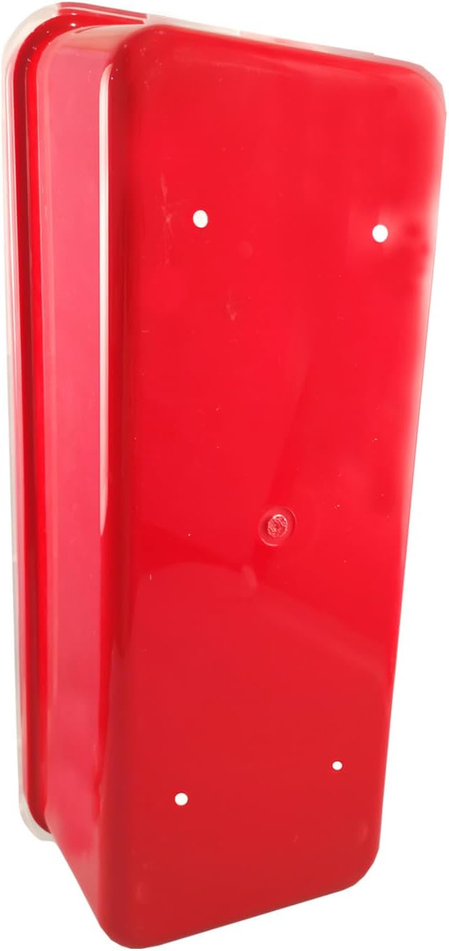 Victory Fire Extinguisher Cabinet Box Plastic Red Cabinet with Cover for 5lb 10lb Extinguisher (for 5LB Fire Extinguisher)