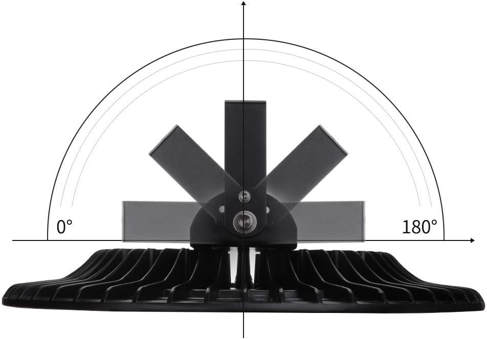 Viugreum 10 Pack 500W UFO LED High Bay Light, 50000LM 6500K Daylight White Ultra Thin LED Warehouse Lighting, IP65 Waterproof Commercial Bay Lighting for Garage Barn Workshop