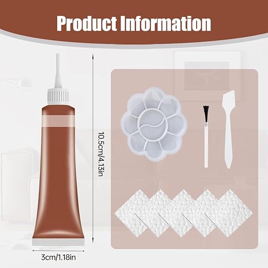 2026 New Advanced Leather Repair Gel, Vinyl Repair Kit for Car Seat, Professional Leather Repair Gel for Furniture, Multifunctional Couch and Jacket Repairs Kit (Red)