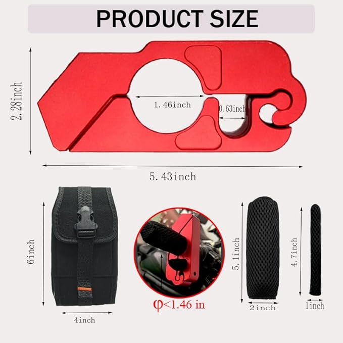 Motorcycle Throttle Lock - Heavy Duty Motorcycle Locks Anti Theft, Motorcycle Accessories for Moped Dirt Bike Scooter and ATV