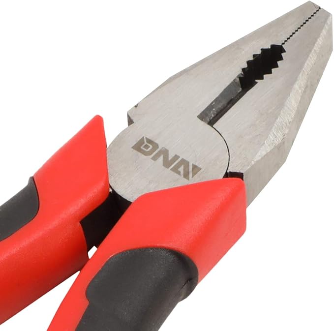 DNA Motoring TOOLS-00058 2 Piece Pliers Set – 6-1/2 inch Hand Tools w/Durable Jaws, Milled Teeth, Hot-Riveted Joint