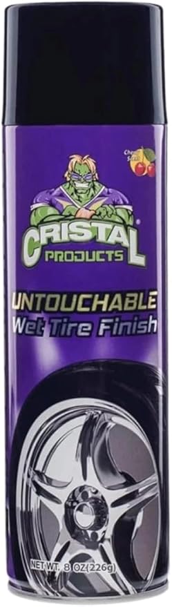 Untouchable Tire Shine Spray – Long-Lasting Wet Tire Finish for Deep Gloss & Protection – Waterproof Tire Shine, Easy Application, Premium Tire Cleaner Shine 8oz (1PK)