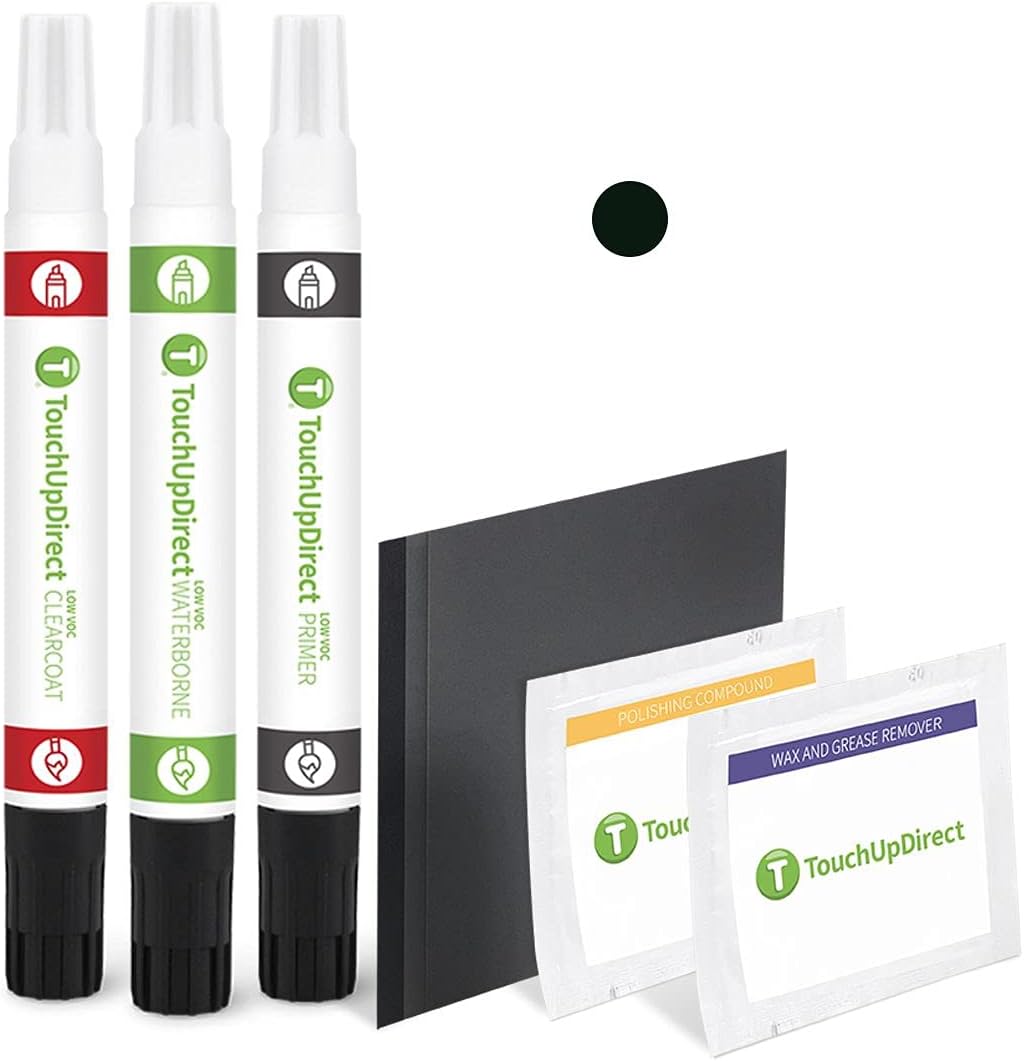 TouchUpDirect 202 Black Compatible with Toyota Exact Match Touch Up Paint Combo - Platinum Kit