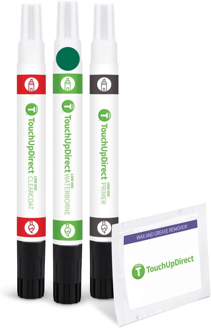 TouchUpDirect DAN Hakone Green Compatible with Toyota Exact Match Touch Up Paint Combo - Preferred Kit