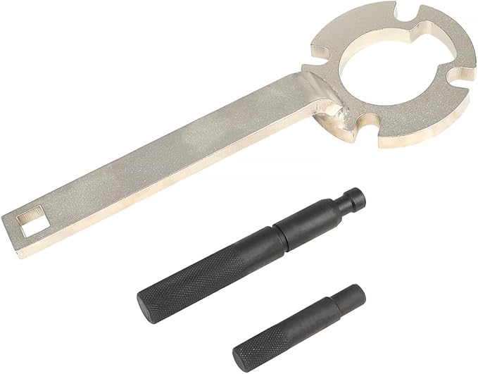 DPTOOL Crankshaft Pulley Holding Tool Holder Wrench Compatible with Volvo C30 C70 S40 S60 S70 S80 V40 V50 V70 XC70 XC90 2.0L 2.4L 2.5L 5 Cyl Diesel Engine Replace 999-5433 303-1179 999-7005 999-7007
