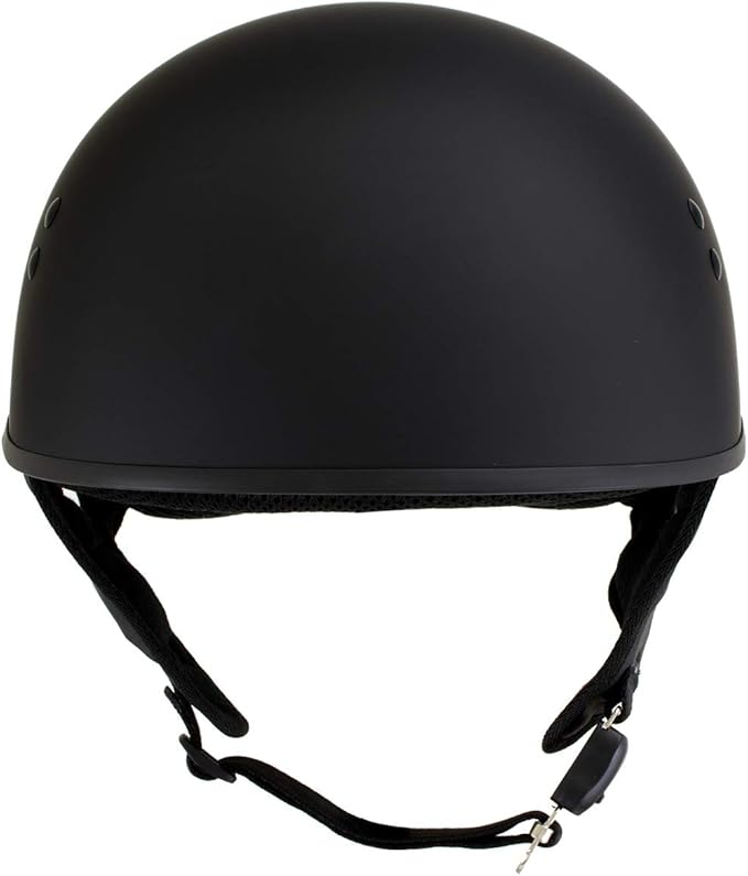 Hot Leathers Advanced Motorcycle DOT Skull Cap Classic Half Helmets Biker HLT